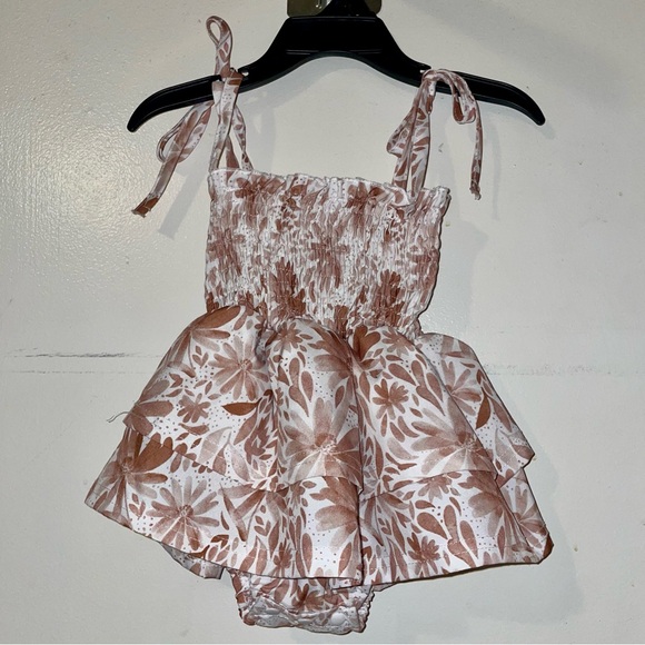 Floral Ruffle Romper - Picture 1 of 3